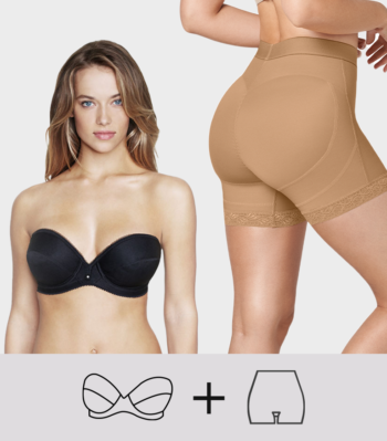 حمالة سترابلس + شورت نحت البطن و رفع المؤخرة